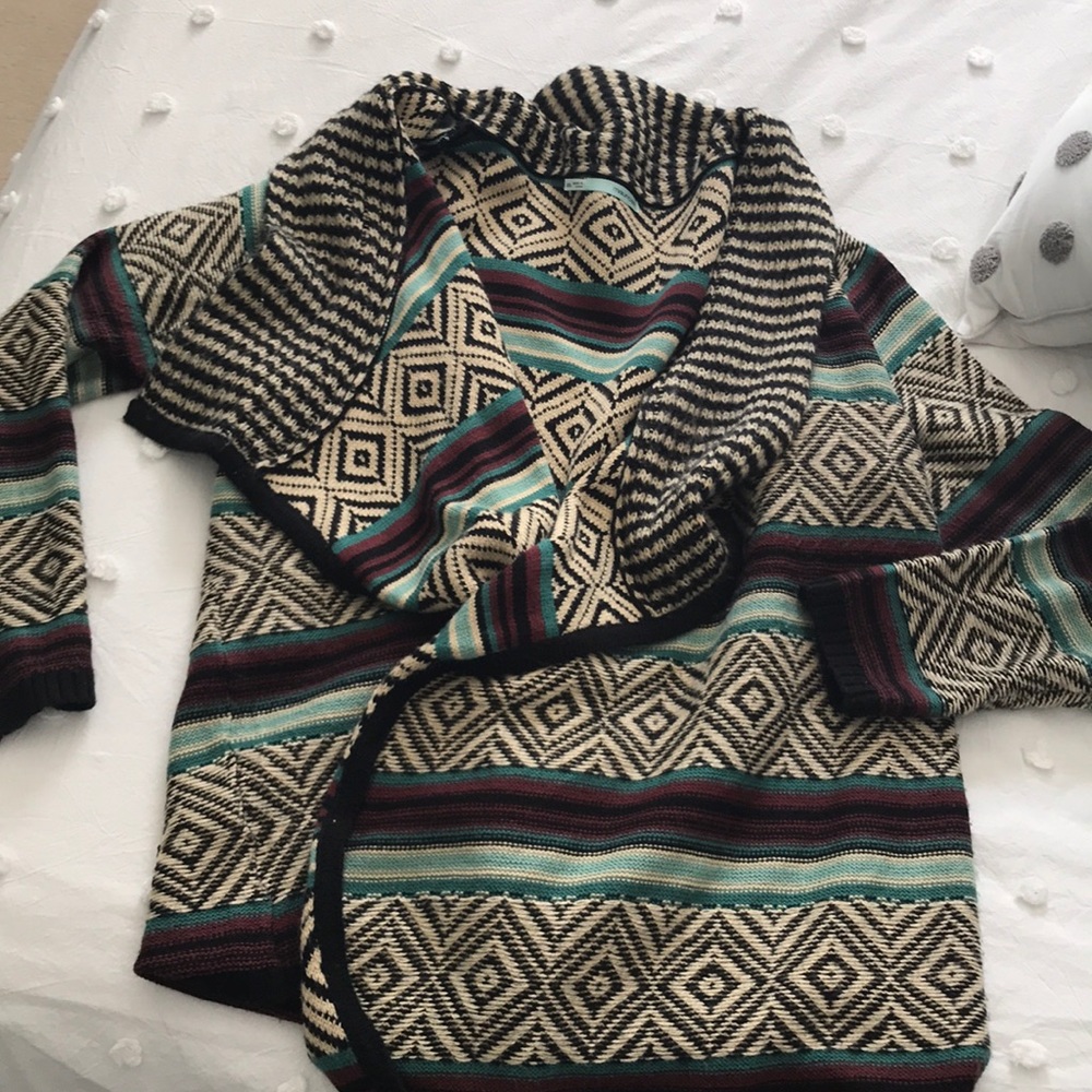 Oversized flyaway cardigan